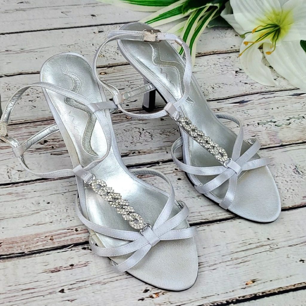 Diamond Silver Heels